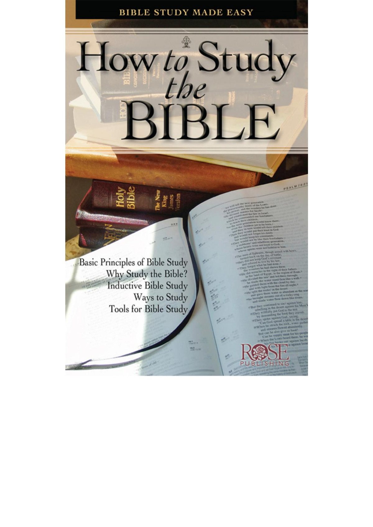 How To Study The Bible Rose Publishing