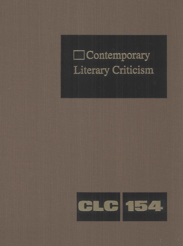 Contemporary Literary Criticism Volume 154 2002th Edition Jeffrey Whunter