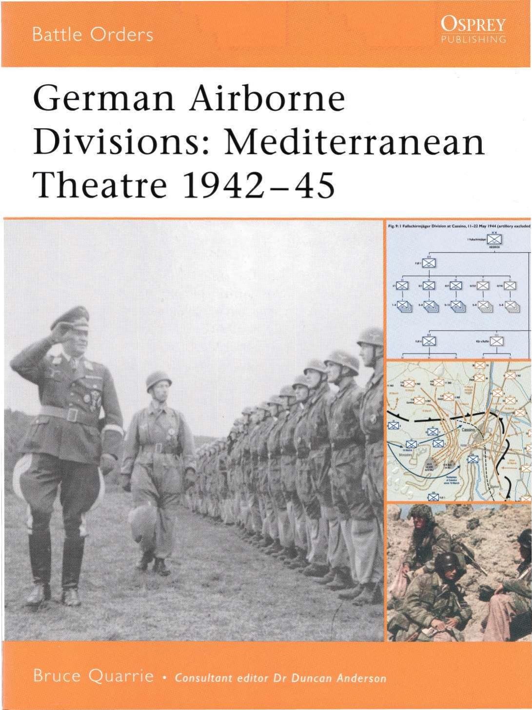 German Airborne Divisions Mediterranean Theatre 194245 Bruce Quarrie