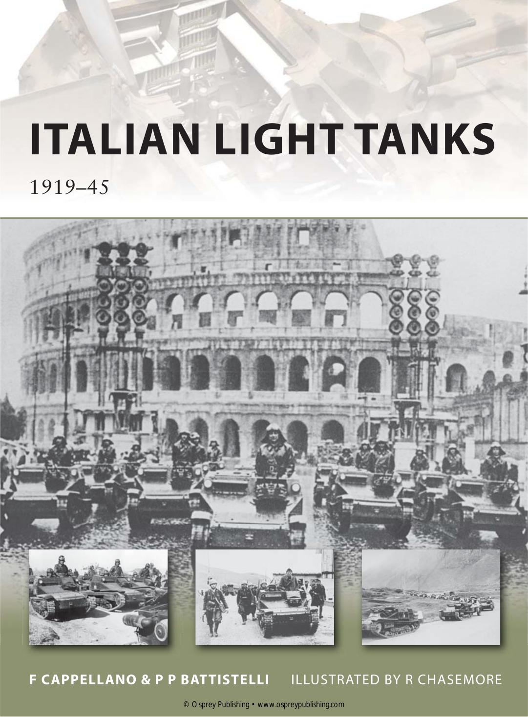 Italian Light Tanks 191945 Filippo Cappellano