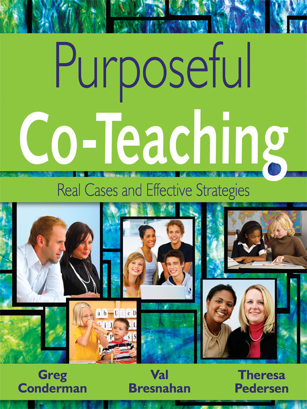 Purposeful Coteaching Conderman Greg Pedersen Theresa Bresnahan
