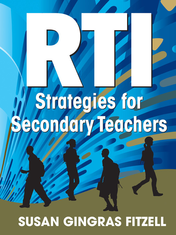 Rti Strategies For Secondary Teachers Susan Gingras Fitzell