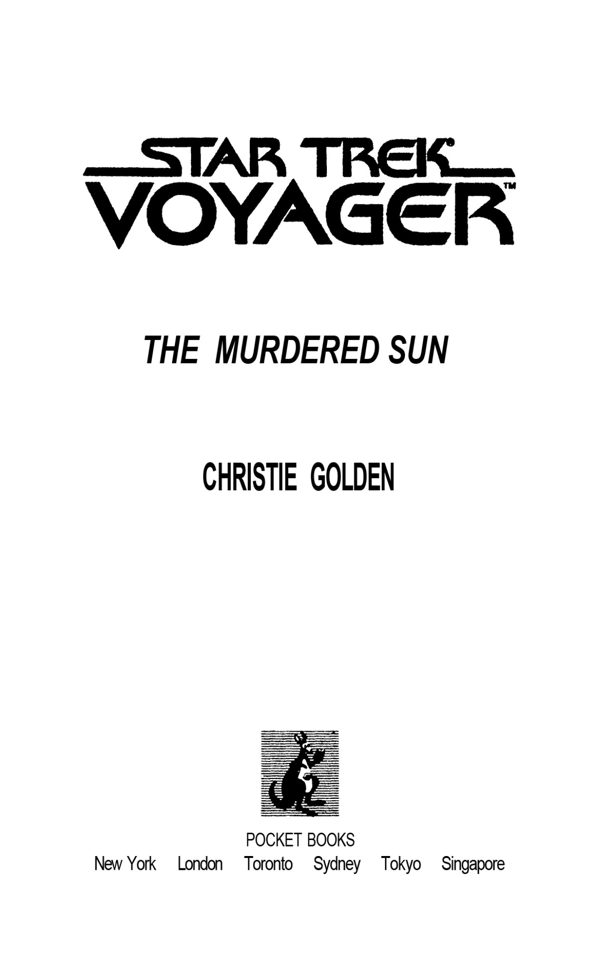 The Murdered Sun Christie Golden