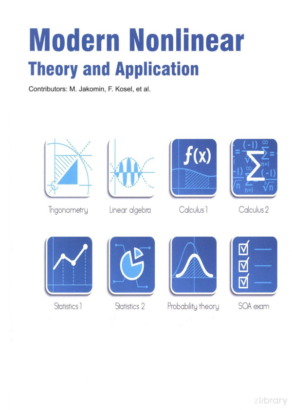 Modern Nonlinear Theory And Application 1st M Jakomin F Kosel