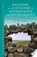 Religion As A Category Of Governance And Sovereignty Coll