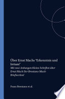 Ber Ernst Machs Erkenntnis Und Irrtum Franz Brentano