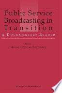 Public Service Broadcasting In Transition 2003th Edition Monroe Edwin Price