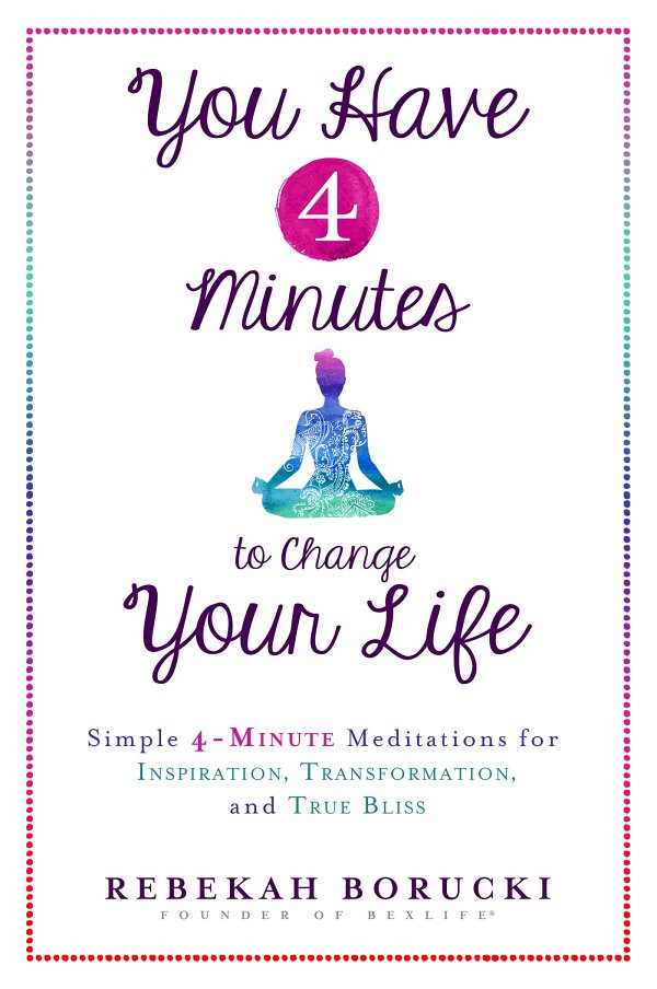You Have 4 Minutes To Change Your Life Simple 4minute Meditations For Inspiration Transformation And True Bliss Rebekah Borucki
