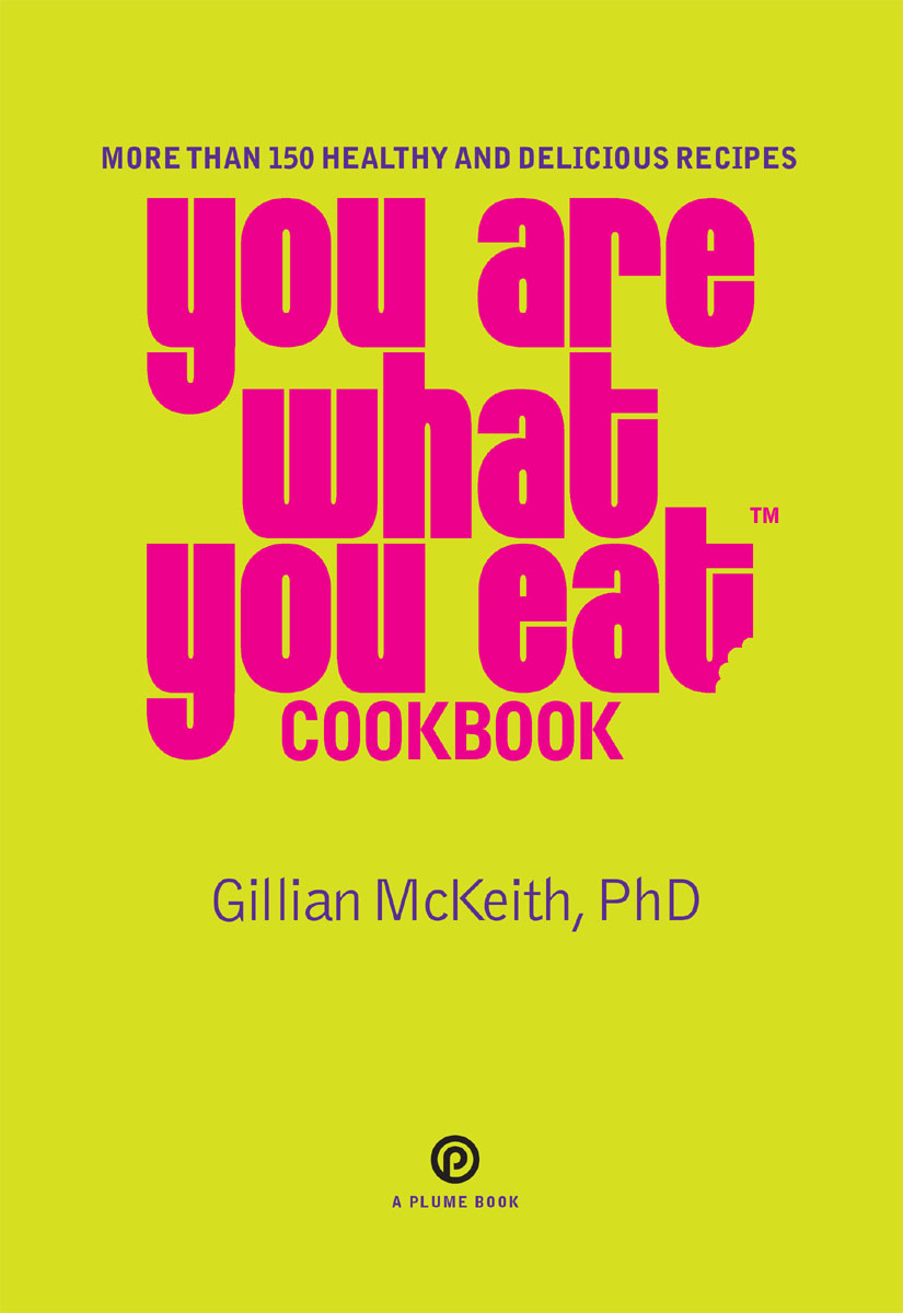 You Are What You Eat Cookbook Gillian Mckeith