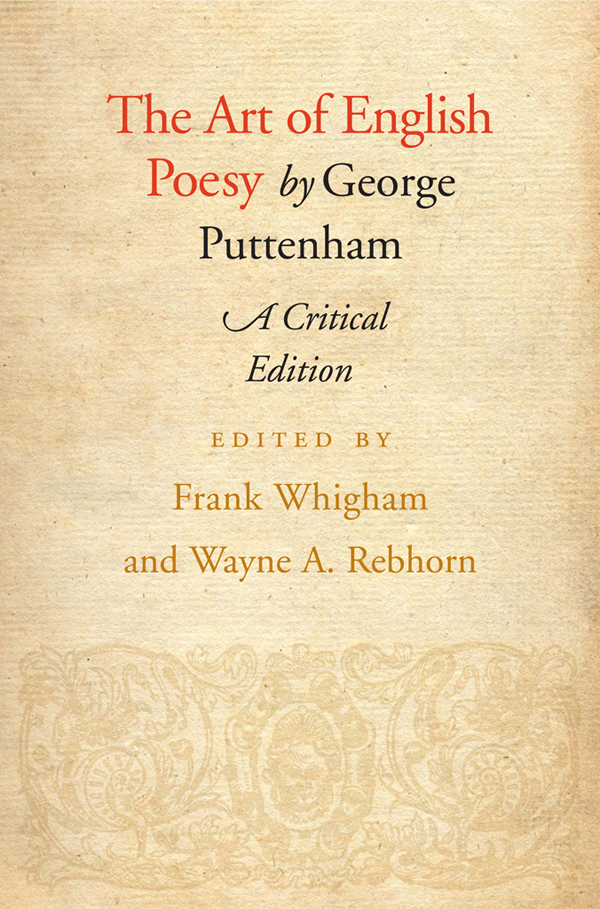 The Art Of English Poesy George Puttenham