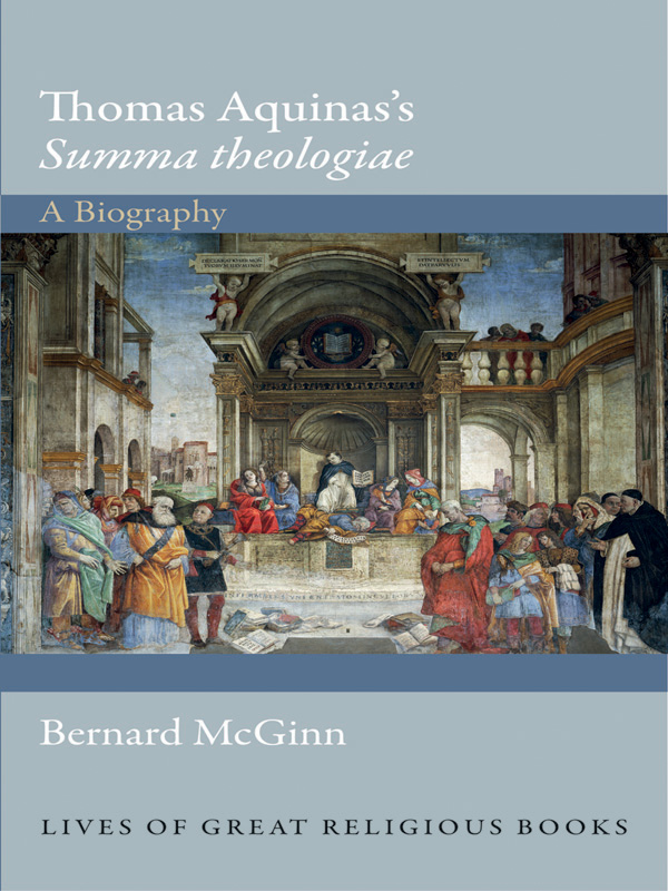 Thomas Aquinass Summa Theologiae Mcginn Bernard