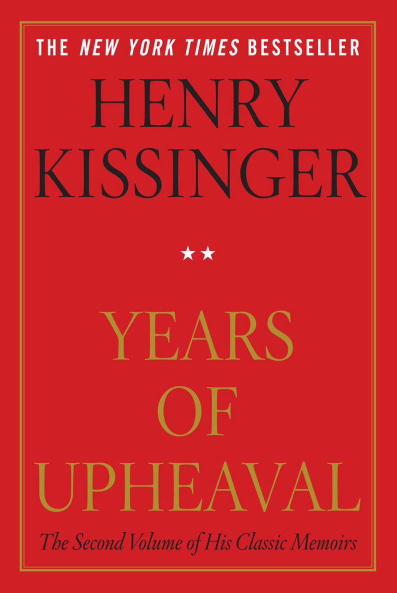 Years Of Upheaval Henry Kissinger