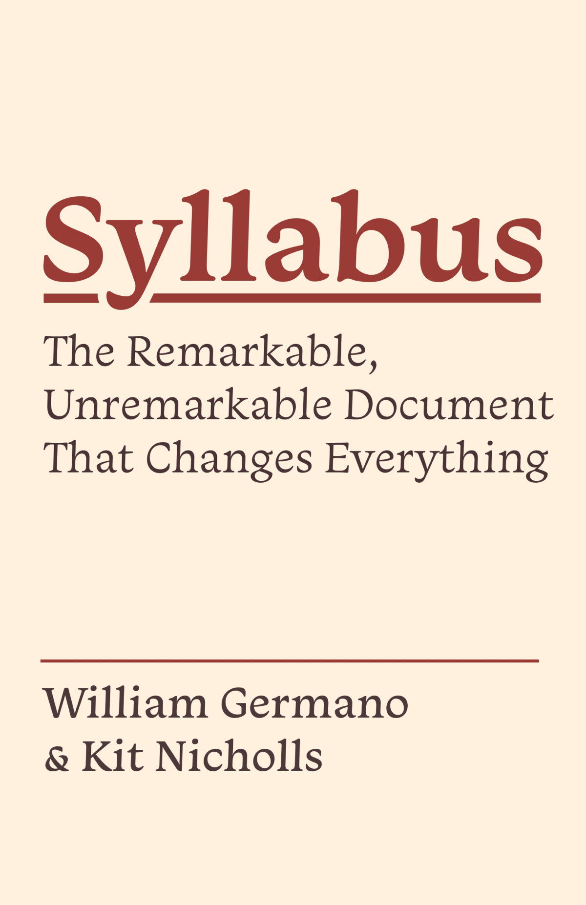 Syllabus William Germano