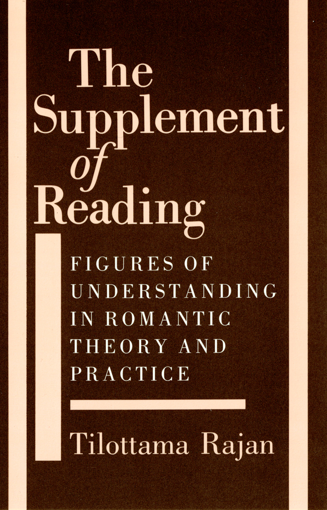 The Supplement Of Reading Tilottama Rajan