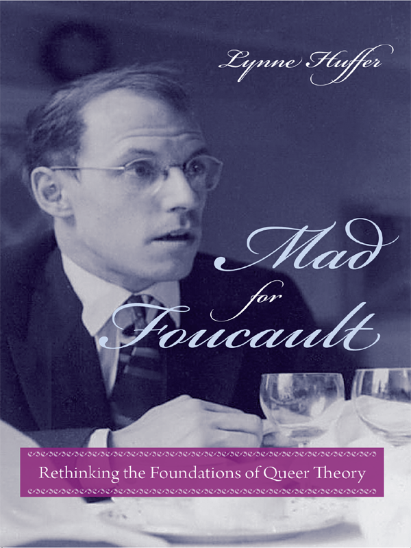 Mad For Foucault Huffer Lynne