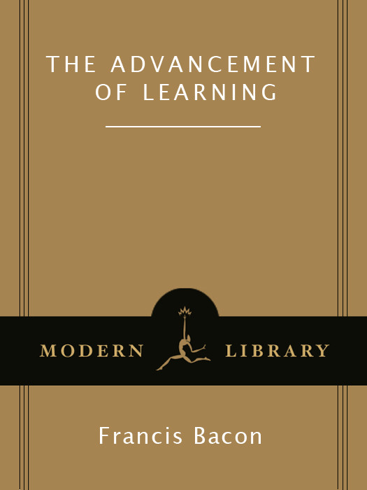 The Advancement Of Learning Francis Bacon