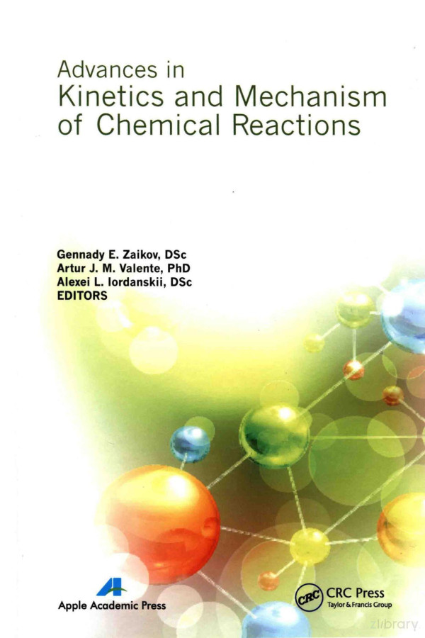 Advances In Kinetics And Mechanism Of Chemical Reactions 2013th Edition Gennadiy E Zaikov