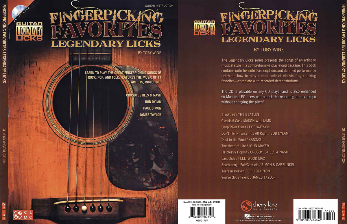 Fingerpicking Favorites Legendary Licks Toby Wine Audios Toby Wine