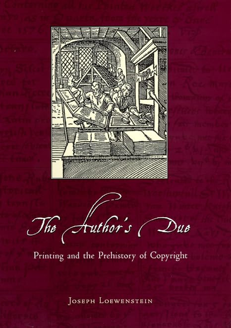 The Authors Due 1st Edition Joseph Loewenstein