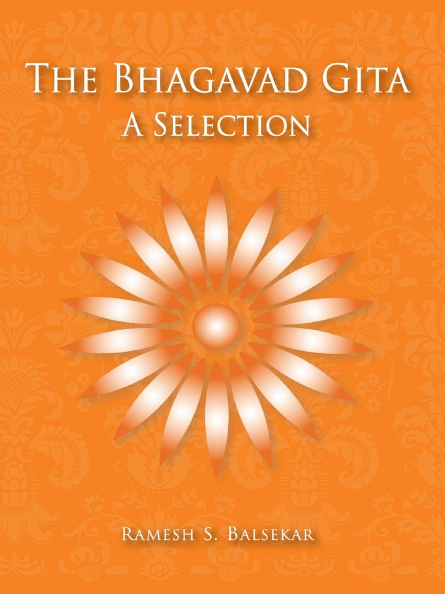 The Bhagavad Gita A Selection Balsekar Ramesh