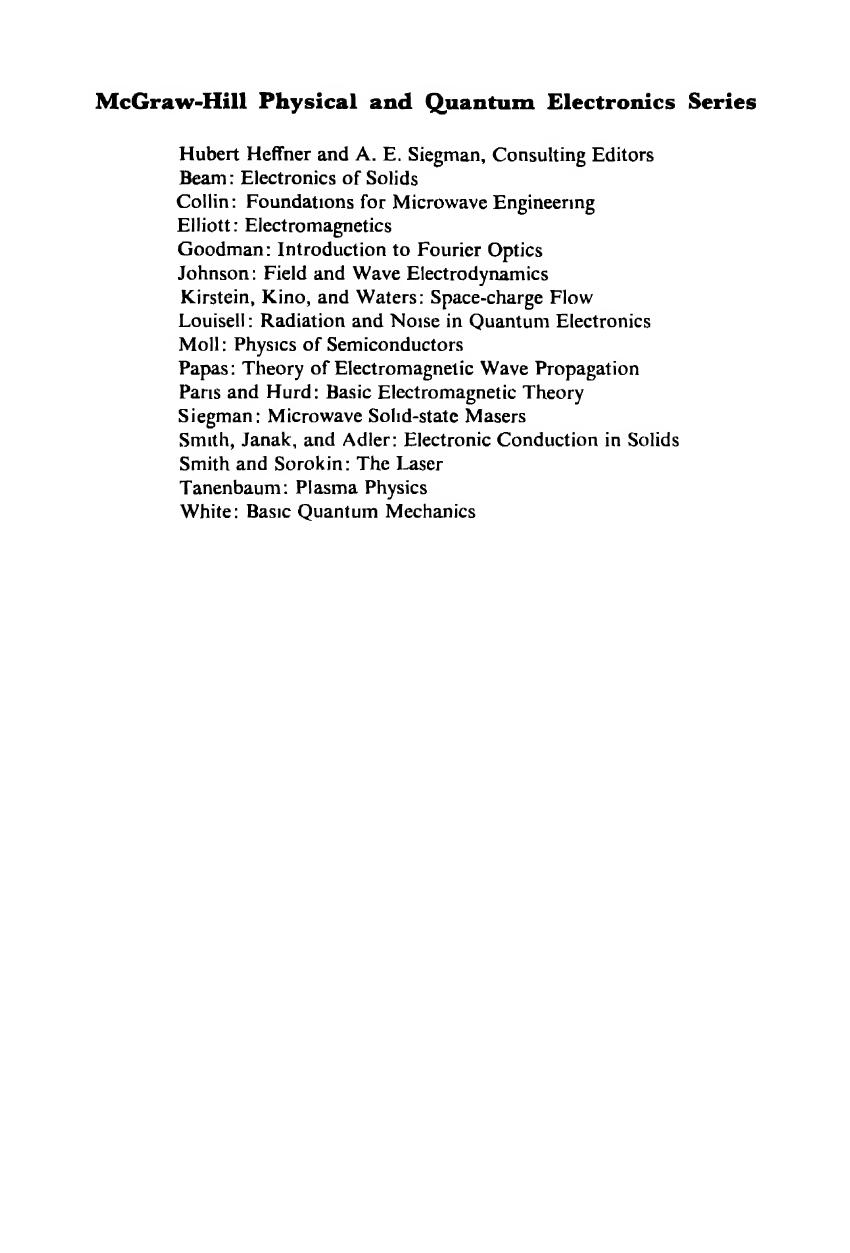 Basic Electromagnetic Theory F Kenneth Hurd Demetrius T Paris