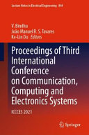 Proceedings Of Third International Conference On Communication Computing And Electronics Systems V Bindhu