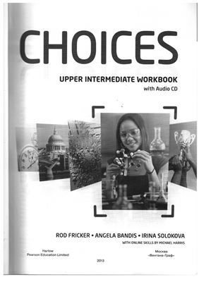 Choices Russia Upperintermediate Workbook Rob Fricker Angela Bandis