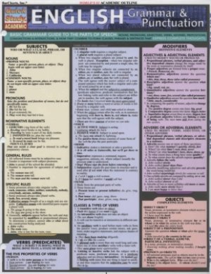 English Grammar Punctuation Chrt Barcharts Inc