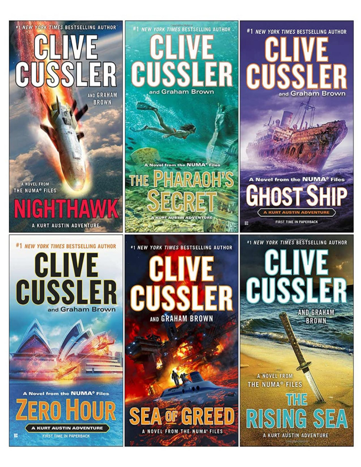 The Numa Files 6 Books Collection Set By Clive Cussler Book 1116 Cussler