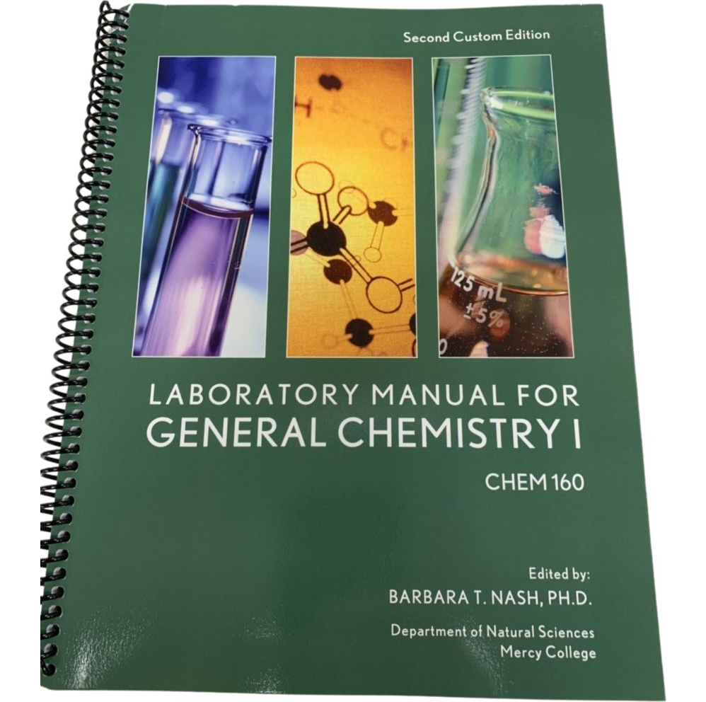 Laboratory Manual For General Chemistry I Barbara T Nash