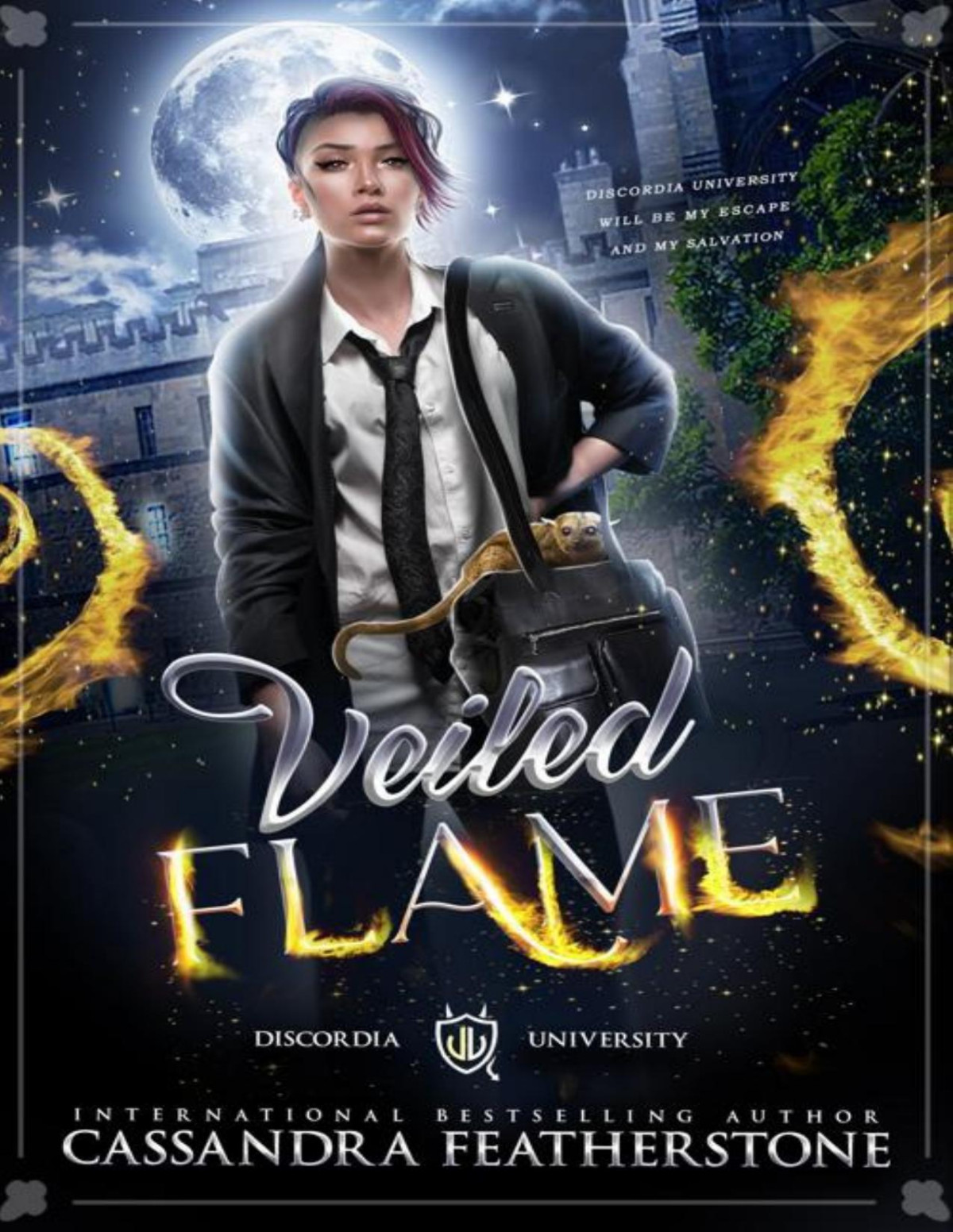 Veiled Flame A Paranormal Shifter Demon Academy Romance Discordia University Book 1 Cassandra Featherstone