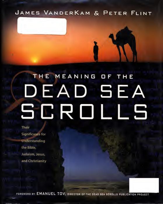 The Meaning Of The Dead Sea Scrolls James Vanderkam Peter Flint