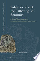 Judges 1921 And The Othering Of Benjamin William Krisel
