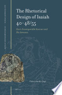 The Rhetorical Design Of Isaiah 404855 P Van Der Lugt