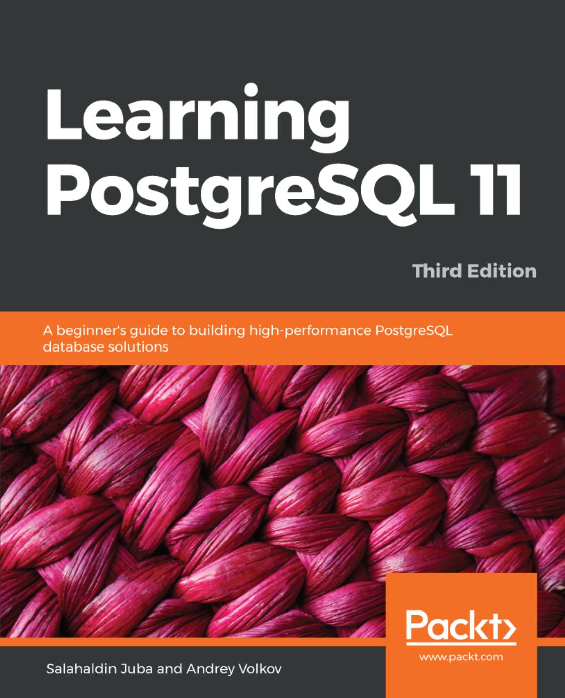 Learning Postgresql 11 Third Edition 3rd Edition S J A V