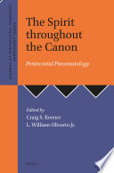 The Spirit Throughout The Canon Coll