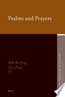 Psalms And Prayers Eric Peels Bob Prof Dr Becking