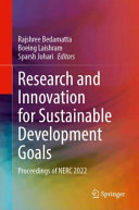 Research And Innovation For Sustainable Development Goals Rajshree Bedamatta