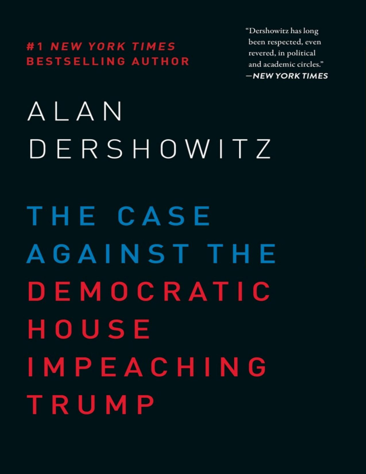 The Case Against The Democratic House Impeaching Trump Alan Dershowitz
