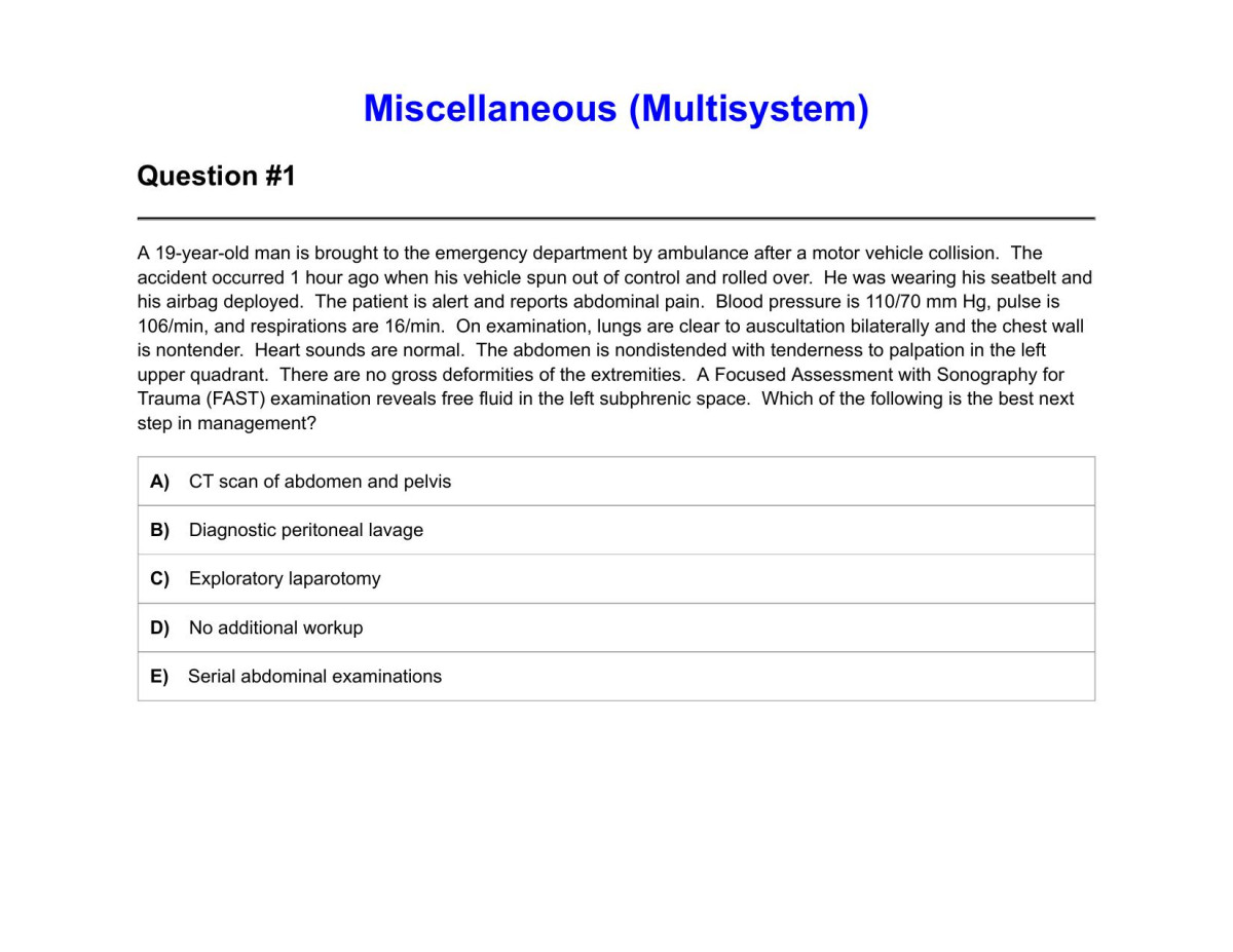 Uworld Usmle Step 2 Ck Qbank Shelf Review Miscellaneous Multisystem Aug 2024 Uworld