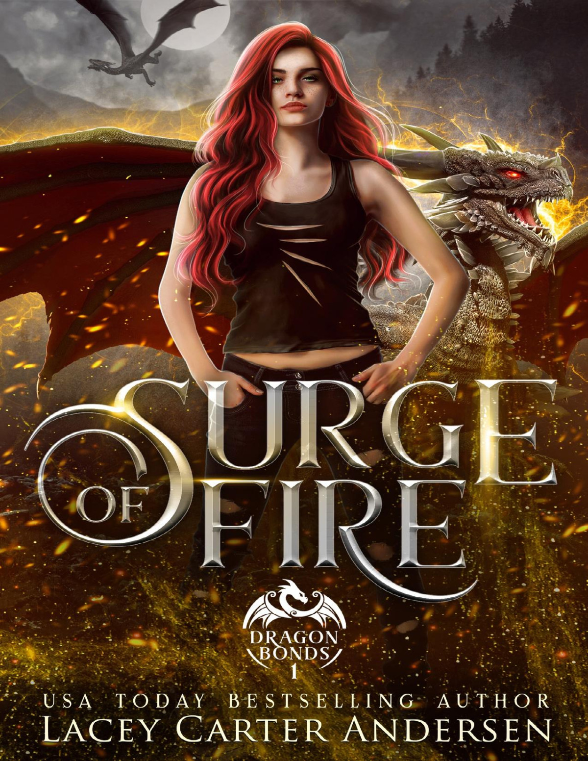 Surge Of Fire A Paranormal Reverse Harem Romance Dragon Bonds Book 1 Lacey Carter Andersen