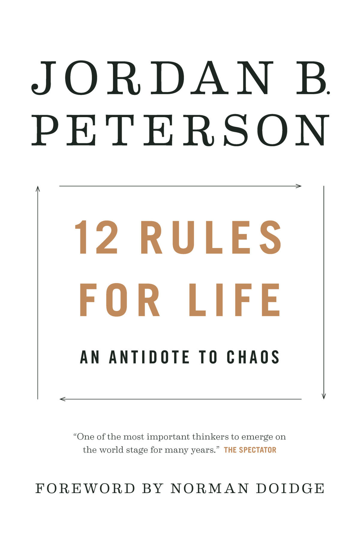 12 Rules For Life An Antidote To Chaos Jordan B Peterson Foreword By Norman Doige
