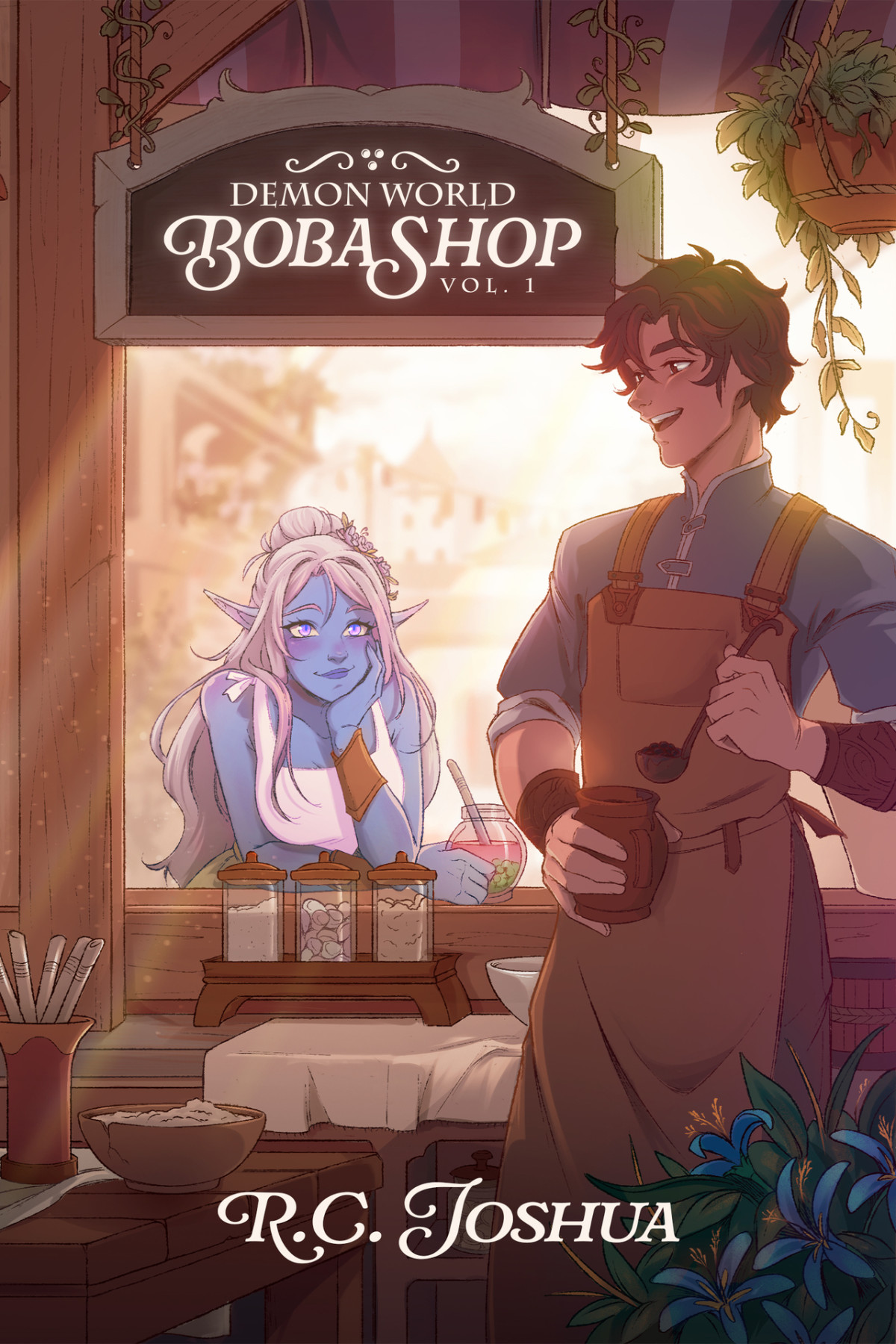 Demon World Boba Shop A Cozy Fantasy Novel R C Joshua