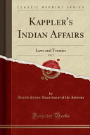 Kapplers Indian Affairs Vol 7 United States Department Of Th Interior