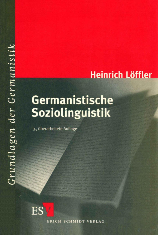 Germanistische Soziolinguistik 2005th Edition Heinrich Lffler
