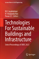 Technologies For Sustainable Buildings And Infrastructure Br Jayalekshmi