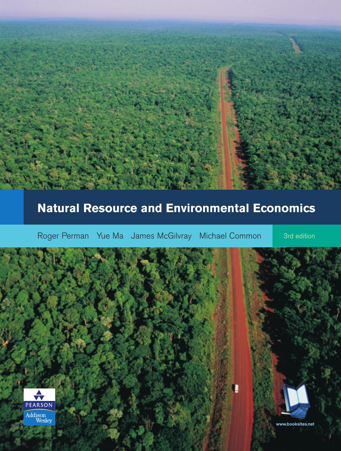 Natural Resource Economics Barry C Field