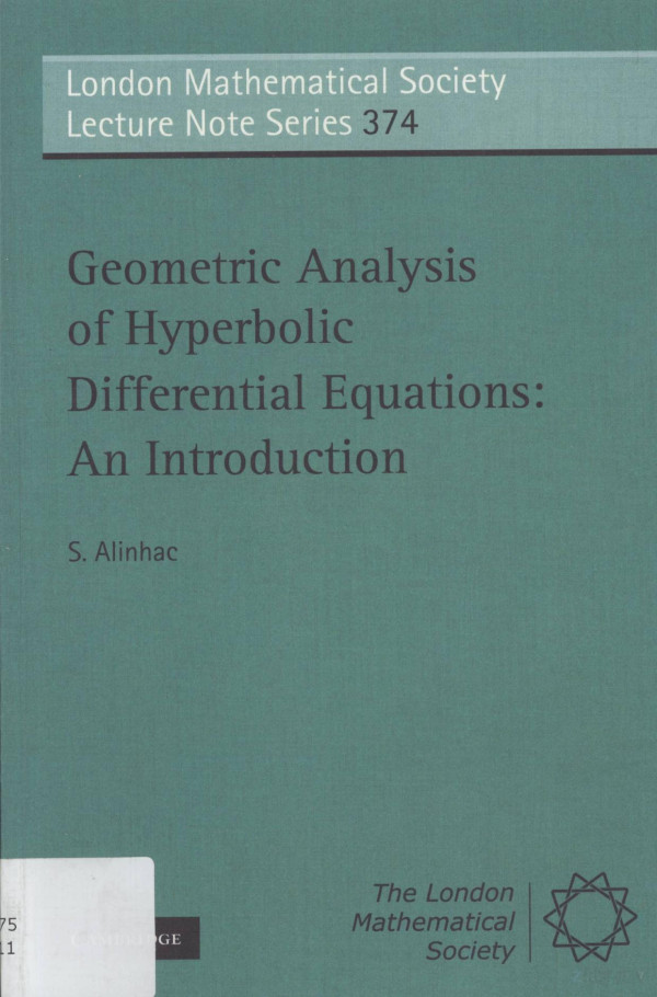 Geometric Analysis Of Hyperbolic Differential Equationsan Introduction 2010th Edition Salinhac