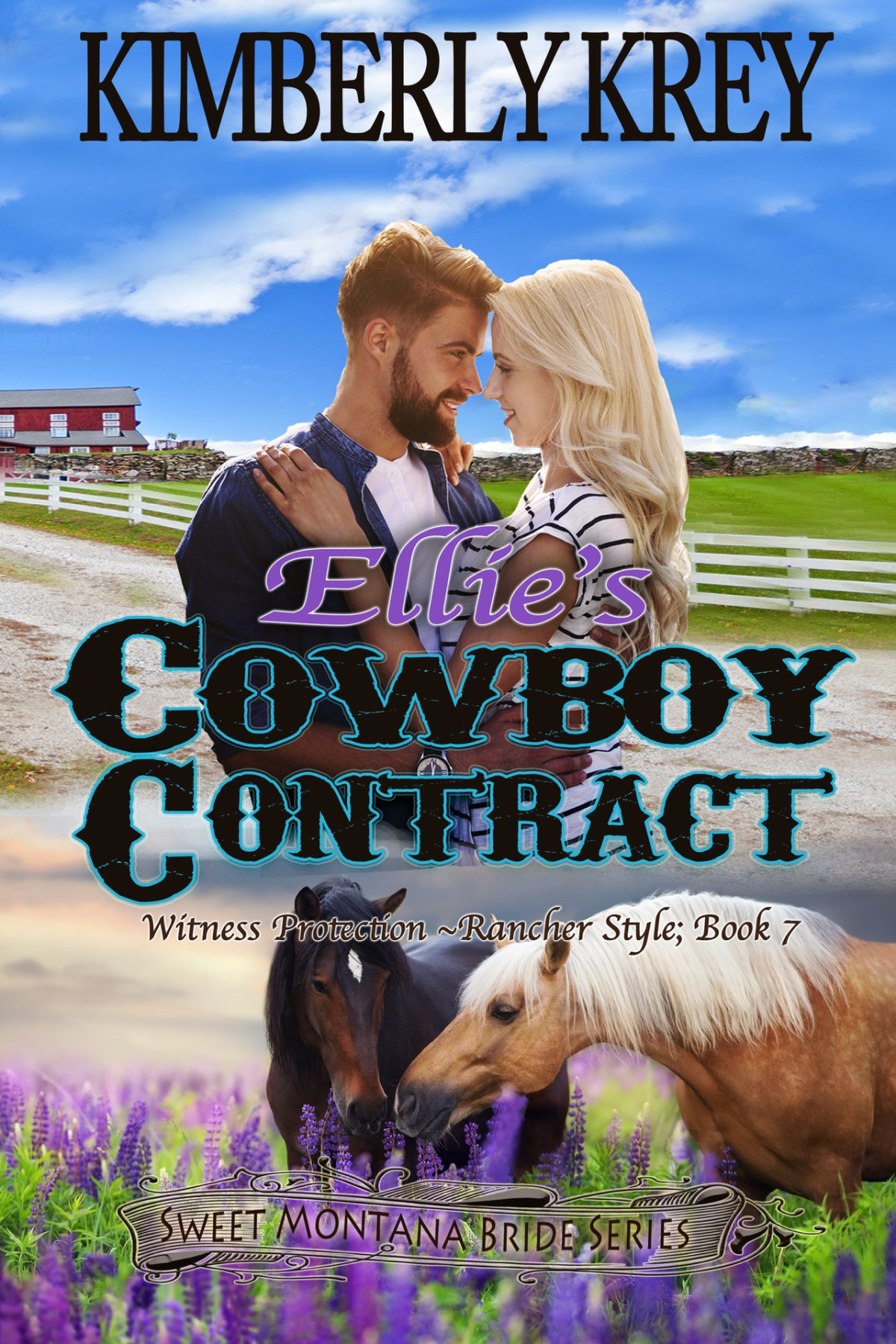 Ellies Cowboy Contract Sweet Montana Bride Witness Protection Rancher Style 07 Kimberly Krey