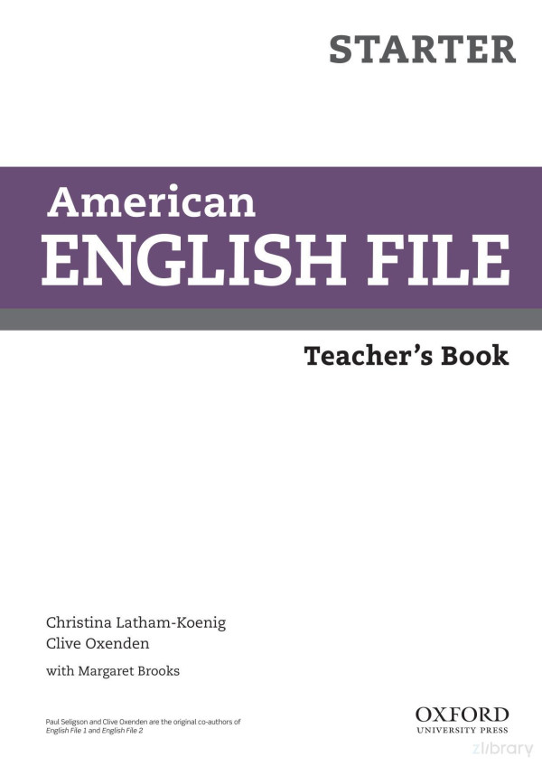 American English File Starter Teachers Book 2nd Christina Lathamkoenig